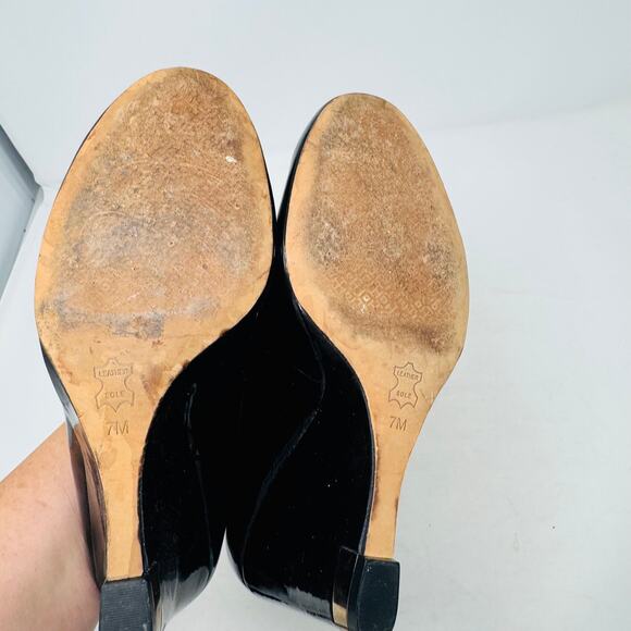 Tory Burch Black Patent Leather Heels - Picture 9 of 14